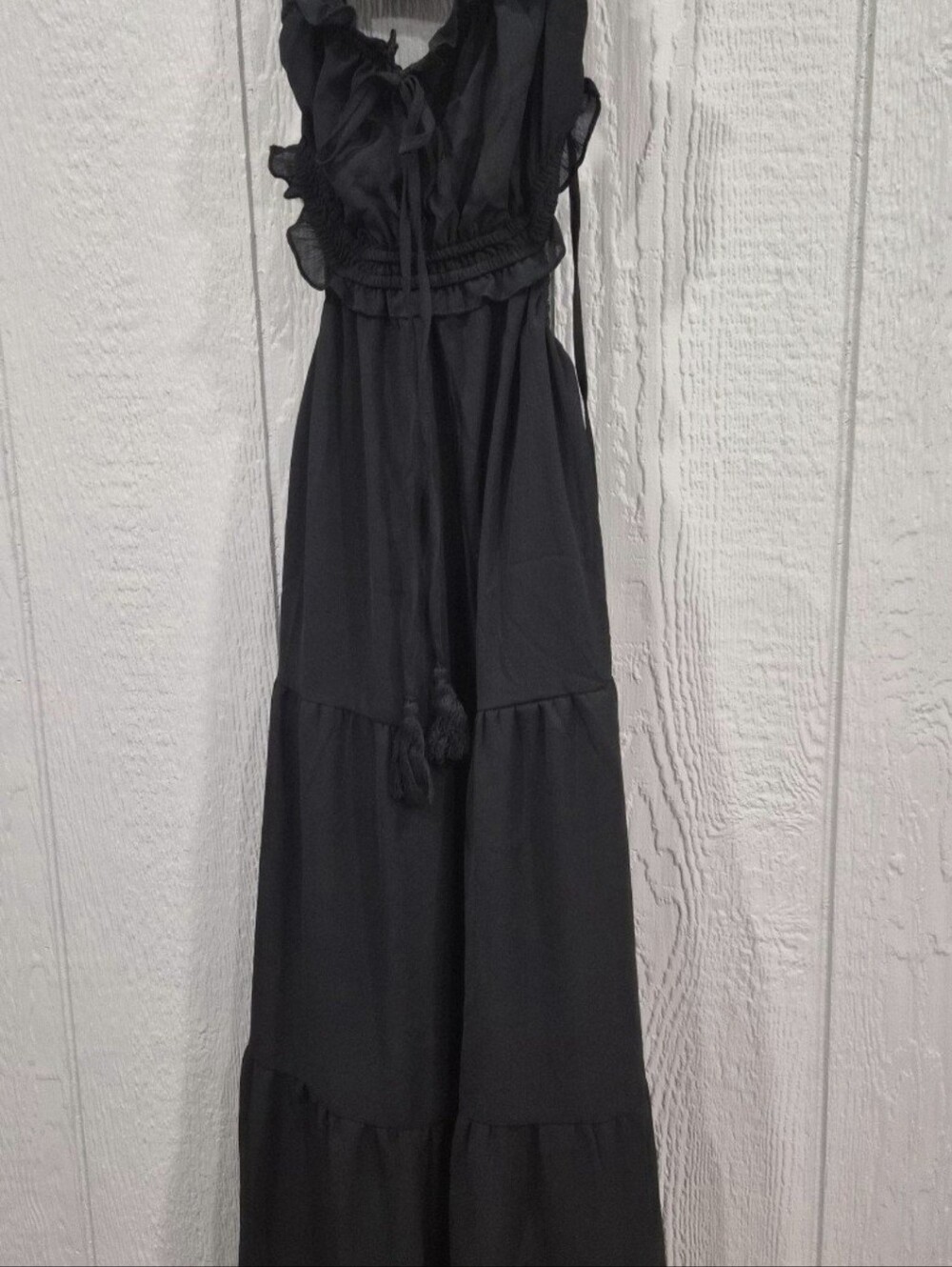 Fisoew Women's Spaghetti Strap Maxi Dress  Small